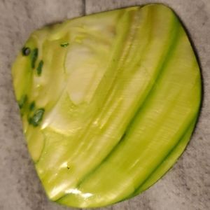 Green shell statement pendant